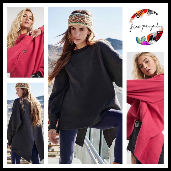 Free People Tops - FREE PEOPLE BOHO TUNIC OVERSIZED PULLOVER TOP A2C